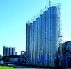 The two groups of silos at the Hereford plastics manufacturer